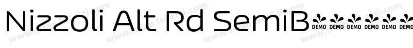 Nizzoli Alt Rd SemiB字体转换